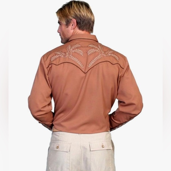 Scully Western Shirt Men’s size M Bootstitch Embroidery - Picture 2 of 6